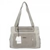 Dámská kabelka shopper bag Hernan světle šedá 3892